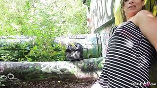 German scout fucked Turkish MILF with huge natural boobs in hardcore scene