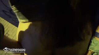 I fucked a Spanish girl in the street after a party and she squirted on me