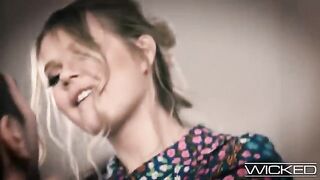 Southern comfort for the giggly and cute blonde babe