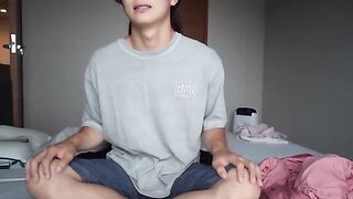 The hottest bitch gives the guy Femdom Facesitting while Handjob, Shaking Doggy