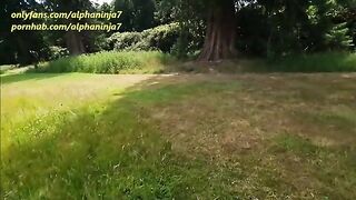 Busty Milf enjoys risky sex on the countryside