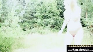Pregnant blonde gets fucked on the beach by Egon Kowalski
