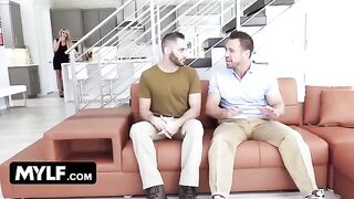 MILF thanks army brat with sex for his service