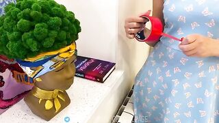 A stepson without brains fucks his mother without a condom