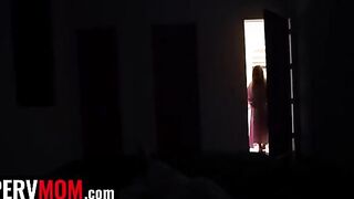 Lucky dude slid his dick between huge natural boobs