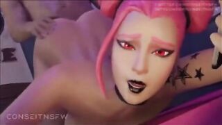 Hentai compilation with a FortNite twist, featuring intense 3D animation