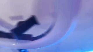 Hot stepmom washes dishes in her underwear, son fucks her hard