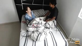 He went into the room of his friend and met a young beautiful girl