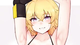 Yang teaches edging with her mouth in a hot RWBY scene