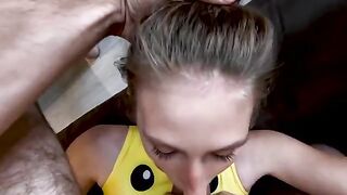 Girl suffering from a bolt of desire gets fucked hard