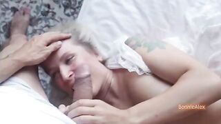 A couple has a sensual and passionate sex session at home, capturing real intimacy