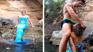 I was sailing with my friends when we saw a mermaid pussy