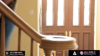 Carter Cruise practices with a massage, guided by her best friend Riley Reid in an oily scene