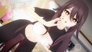 Hu Tao is getting fucked in a casual outfit in this hot Genshin Impact hentai