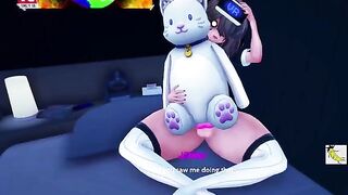 Cartoon game action with a twist, perfect for fans of futanari!