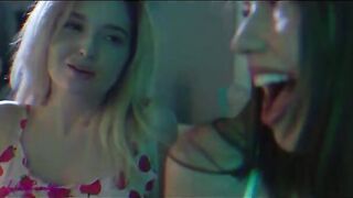The baby is having fun with her girlfriend in an intimate setting