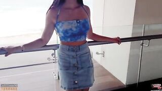 The girl is not so friendly with her boyfriend, it seems