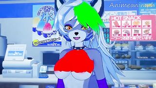 Roxanne Wolf gets fucked in her Five Nights room
