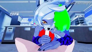Roxanne Wolf gets fucked in her Five Nights room