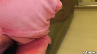 College students fucked with two cute girls in a hot threesome party
