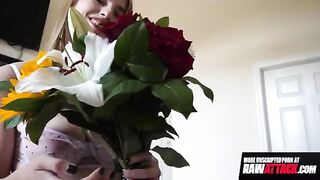 The sexy girl Octavia Red has an insatiable desire for a huge dick