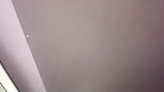 A blonde fucks publicly in the airport toilet, showcasing her daring side