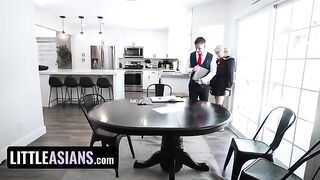 A cool college guy hooked up with a nerdy Asian chick Chloe Surreal