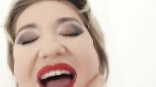 Skinny blonde slut Nikky Dikky loves anal sex