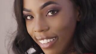 Rough anal pounding with petite ebony babe Sarah Banks, featured on Analized