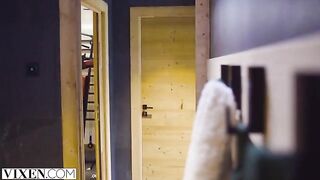 Petite vixen Sonya gets fucked hard in the Alps by a big cock