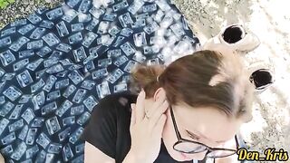 A lot of sperm on the pretty baby’s face and hair in this hot compilation