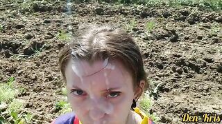 A lot of sperm on the pretty baby’s face and hair in this hot compilation
