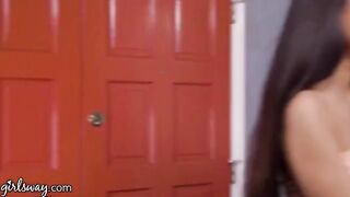 Eliza Ibarra caught by her stepmom while getting fucked in a steamy scene