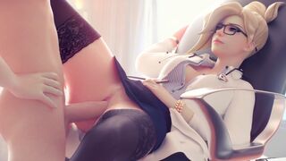 Animated Mercy videos with her amazing skills in action