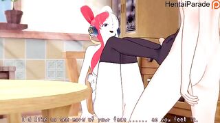 Uta performed a passionate private show, showcasing her skills in an intense One Piece scene