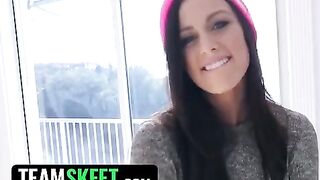 Whitney Westgate gets her neighbor's cock wet with her big tits