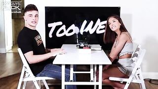 The HGF Experience Live Sex Gameshow - Chase Man Tackles This Petite Insatiable Partner!