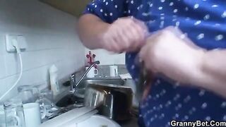 Old grandma fucked by a young guy in a steamy encounter