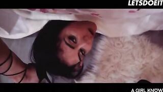 Two passionate roommates have a hot lesbian sex, diving into sensual intimacy