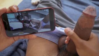 Lil D jacks off to his own porno featuring Julz Gotti in a meta twist