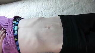 Hot compilation for fans of belly button fetish, come and see!