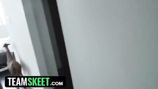 Curvy stepsis Daisy Stone, with her iconic big ass, rides hard