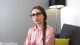 Petite teen fucks hard with her sexy English tutor at home