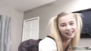 Good girl Carolina Sweets gets spanked and fucked by stepdad