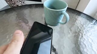 The hot stepmom is asking for a creampie after the quick morning sex