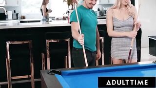 Roommates Paige Owens and Kay Lovely seduced a stranger for sex
