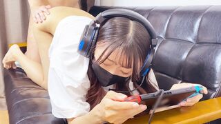 A young gamer girl called the guy to her, and she was greatly fucked
