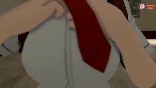 My Hero Academia's Momo and Mineta get down and dirty in this steamy animation