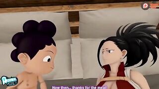 My Hero Academia's Momo and Mineta get down and dirty in this steamy animation