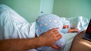 A step sister helps her brother to experience orgasm and release